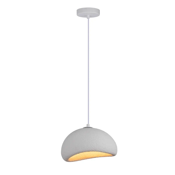 Kopułowa lampa wisząca Nube LP-0030/1P 30cm WH japandi biała