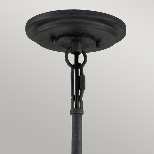 Wisząca lampa półplafon QN-SILAS-6P-DZ czarny złoty