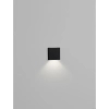 Kwadratowy kinkiet ścienny TENAVIA LE75340 LED 1W 3000K IP67 czarny