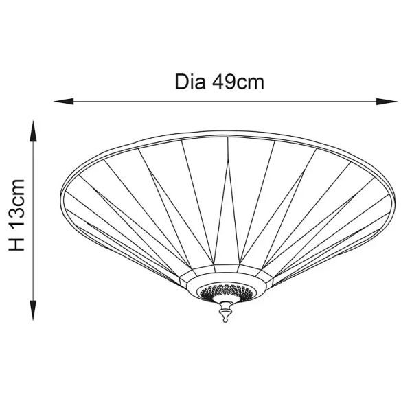 Szklana lampa sufitowa Dark star 70240 tiffany witraż do sypialni kolorowa