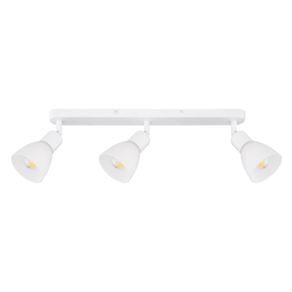 Natynkowa lampa potrójna Malta LP-877/3W WH regulowana nad obraz metalowa biała