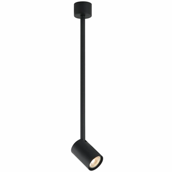 LAMPA sufitowa Tuka Nero L Orlicki Design regulowana OPRAWA metalowa downlight tuba czarna