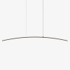 Łukowa lampa wisząca liniowa Curve MOD243PL-L18BK LED 15W 3000-4000K czarna