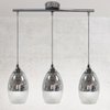 Lampa wisząca CELIA 33-51585 szklana zwis krople łezki chrom