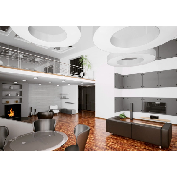 LAMPA wisząca SL.0747 abażurowa OPRAWA zwis okrągły biały