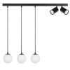 Wisząca lampa kulista Tavira 41265 do salonu tubki regulowane białe czarne