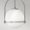 Lampa wisząca retro QN-SOMERSET-P-O-BN szklana nikiel