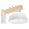 Lampa ścienna z włącznikiem rustykalna Oslo 4962 TK Lighting drewniana biała