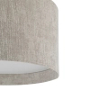 Sufitowa lampa tkaninowa CEDRO 11670 do sypialni beżowa