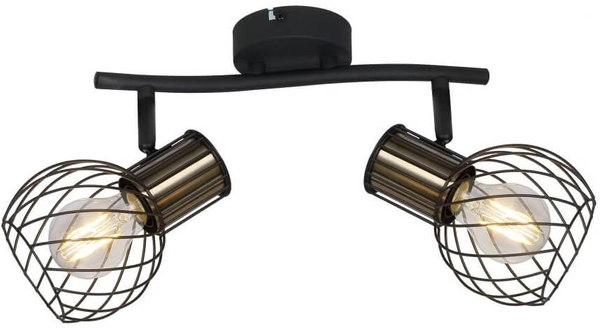 Lampa sufitowa Argusto 54013-2 industrial spoty czarne złote