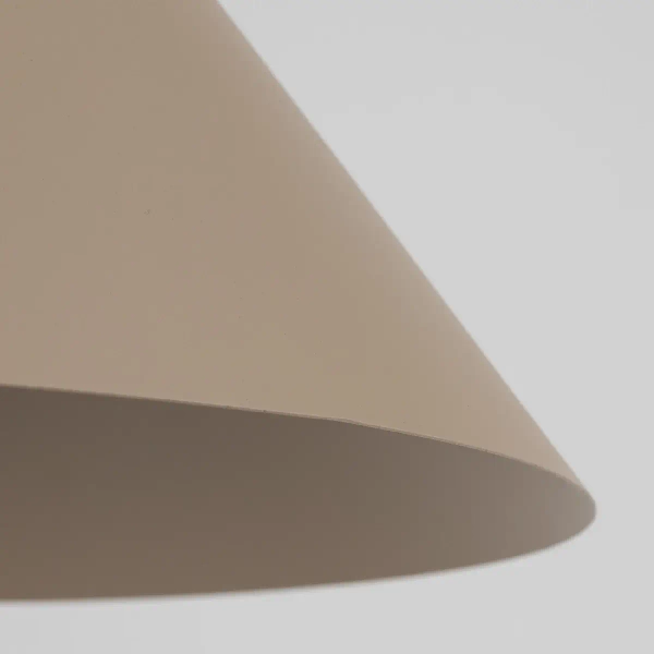 Lampa wisząca nad stół Cono 10620 stożkowy zwis na kablu beżowy