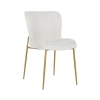 Skandynawskie krzesło jadalniane ODESSA BOUCLE S4508 WHITE białe