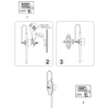 Nowoczesny kinkiet ścienny Plato LP-0301/1W TR LED 6W 3000-6000K złoty