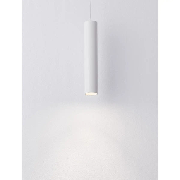 Minimalistyczna lampa wisząca VALLERO LE45636 sopel biały