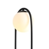 Stojąca lampka loftowa RIVA 1086B1 Aldex nocna lampa szklana biała czarna