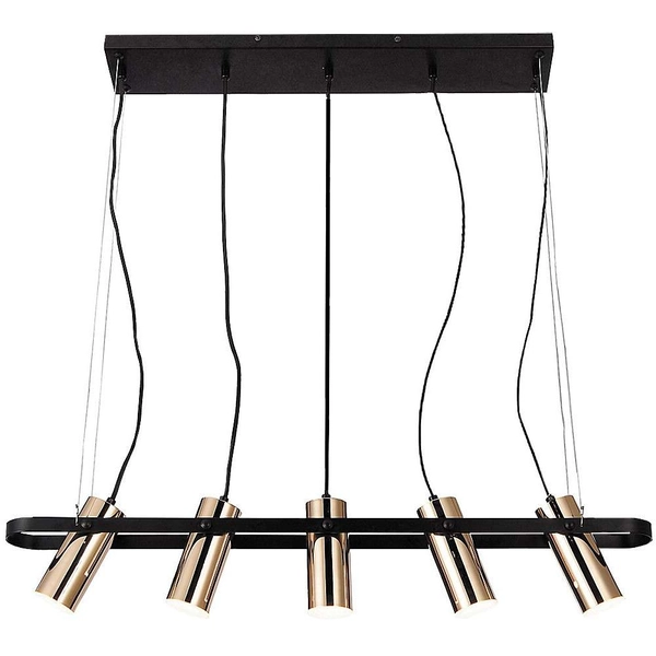 LAMPA wisząca RAVEN 6430 Rabalux regulowana OPRAWA metalowe tuby LED 25W 3000K ZWIS linki przewody czarne złote