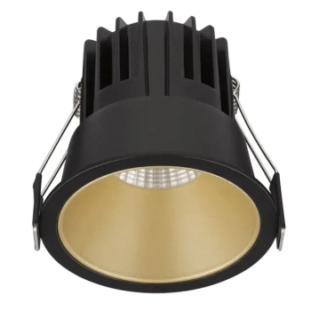 Oczko sufitowe wpustowe ARAMIEL LE65104 LED 13W 3000K czarne złote