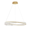 Salonowa lampa wisząca BAUTA LE42913 z kryształkami LED 45W złota