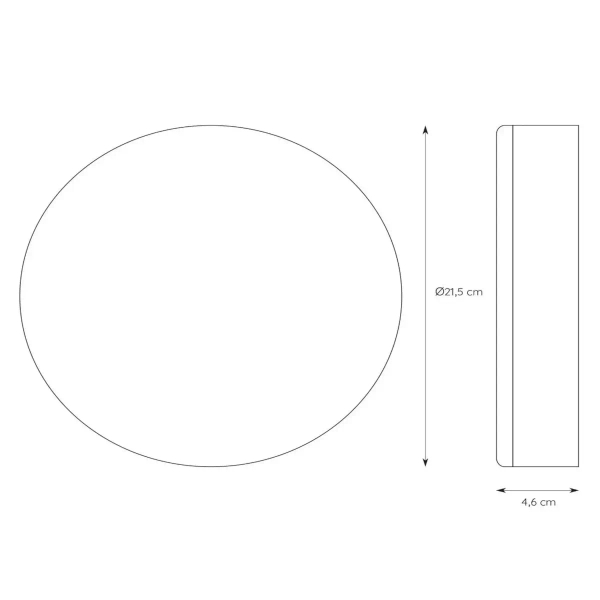 Łazienkowy plafon CERES-LED 28112/30/30 LED 30W 3000K IP44 okrąg czarny