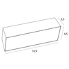 Metalowa oprawa wpuszczana do modułu MODULAR H180.07 Maxlight biały