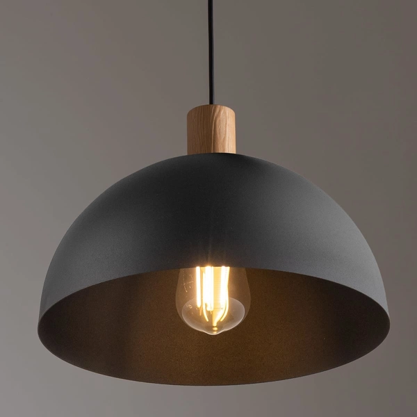 Wisząca lampa salonowa Oslo 4852 TK Lighting skandynawska drewniana czarna