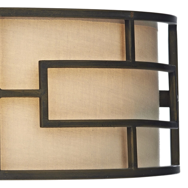 Kinkiet ścienny Tumola TUM0763 Dar Lighting do salonu brązowy