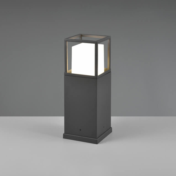 Metalowy słupek na taras PORTOR DL142577860 LED 14,5W 2300-4000K IP54 antracyt