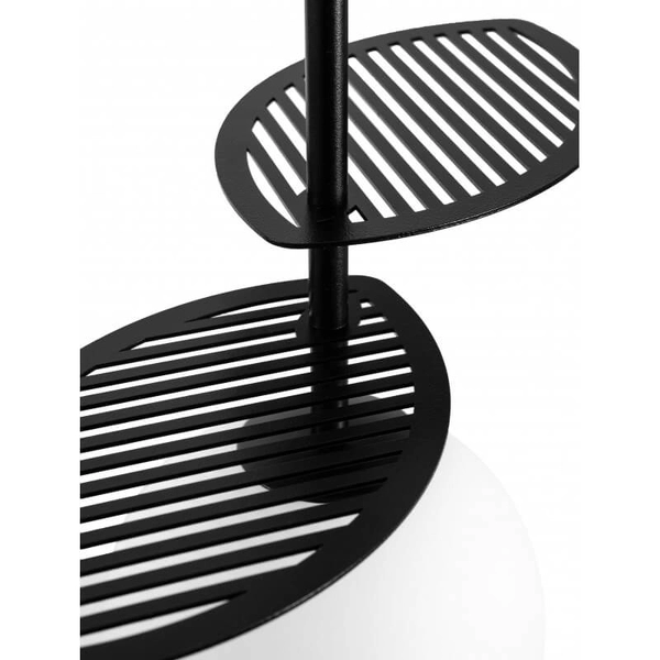 Wisząca lampa nad stół Fyllo FYA122P0 kula ball biała czarna