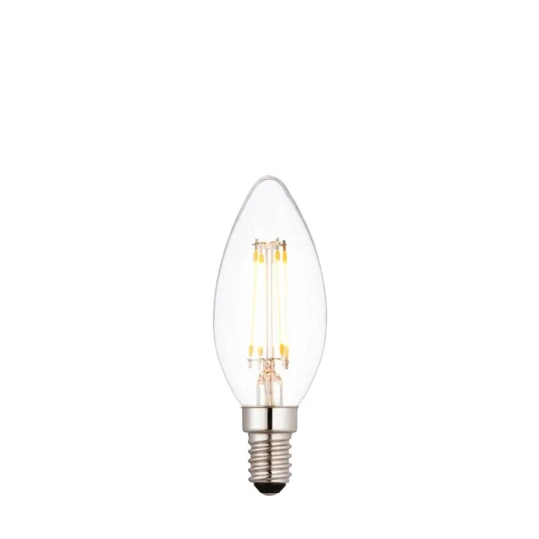 Świecznikowa żarówka E14 93020 LED 4W 2700K przezroczysta