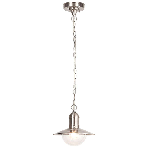 Zewnętrzna LAMPA wisząca OSLO 8764 Rabalux loftowa OPRAWA industrialny zwis loftowy na łańcuchu IP44 stal nierdzewna