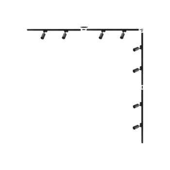 Zestaw szynowy typu L jednoobwodowy 3581 8x reflektor czarny