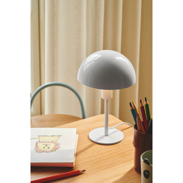 Stojąca lampka stołowa Ellen 2213745001 grzybek biały
