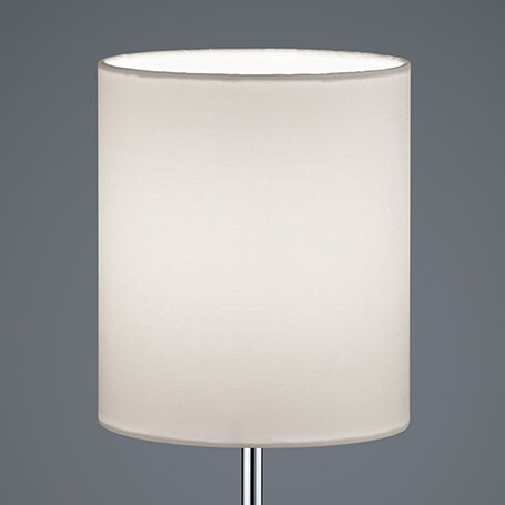 Stojąca lampa stołowa Jerry R50491001 do salonu srebrna biała