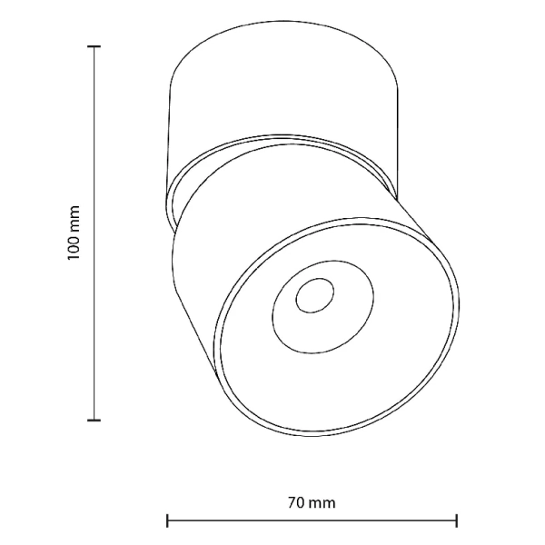 Ledowa lampka sufitowa Spark 18163 LED 10W 3000-6000K czarny