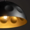 Metalowa lampa wisząca Hemisphere 10703 Nowodvorski kopuła do jadalni czarna złota