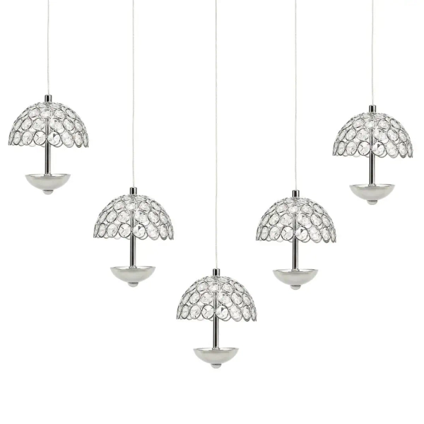 Ledowa wisząca lampa VENUS ML317 LED 5W 4000K kryształowa chrom