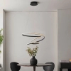 Ściemnialny żyrandol Duna 97632 LED 47,5W 3000K do salonu czarny