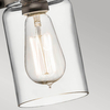 Lampa zwis nad stół Brinley KL-BRINLEY-MP-OZ Kichler szkło przezroczysta brązowa