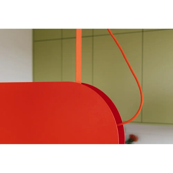 Modernistyczna lampa wisząca Malumi MLA644P2 LED 24W 3000K burgundowy