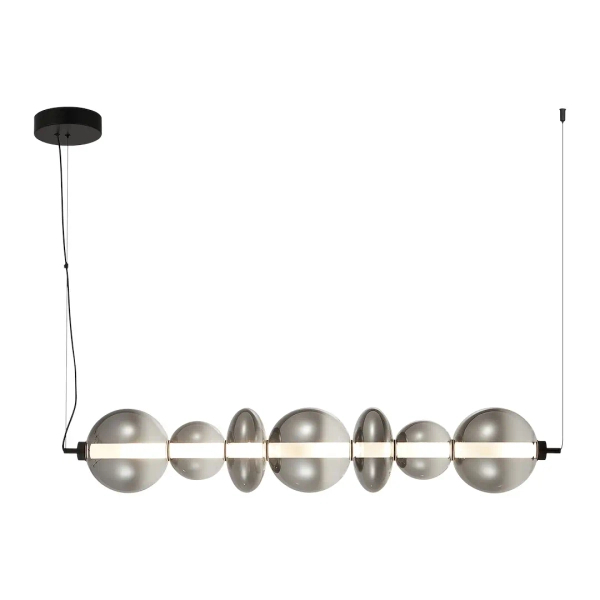 Molekułowa lampa wisząca DAPHNE ML0348 LED 40W 3000K przydymiona czarna