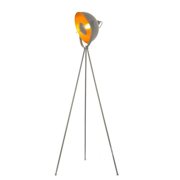 Lampa podłogowa stojąca Versali ABR-LPV-G Abruzzo do sypialni złota szara