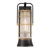 Elewacyjna lampa Rivamar QN-RIVAMAR-M-BLK-GD IP44 lampion złoty czarny
