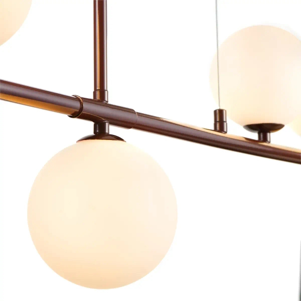 Wisząca lampa do sypialni MODERNO DN1506 burgundowa 4xG9 balls