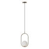 Wisząca lampa Coco AZ4981 szklana ball kula zwis złota 