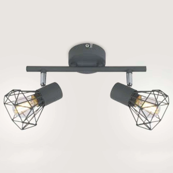 LAMPA sufitowa VERVE 92-60976 Candellux metalowa OPRAWA listwa SPOT reflektorki drut loft szary