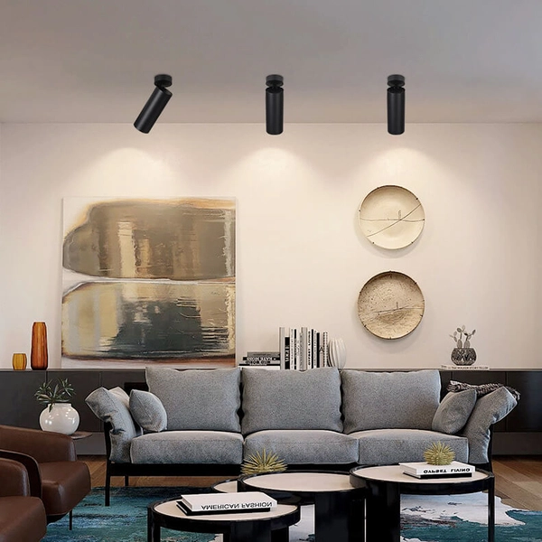 Sufitowa lampa ALIDOR LWQT-B-12-24WW-DIM LED 12W 3000K tuba czarna