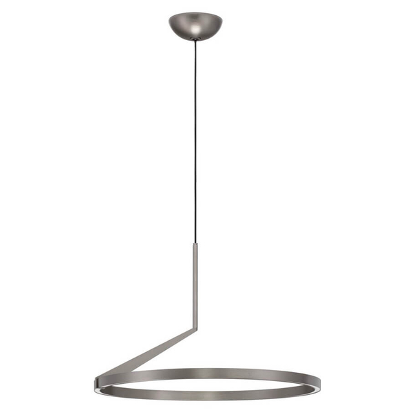 Zwisowa lampa do salonu ZUDANEZ LE44648 LED 31W 2700-4000K ring szara