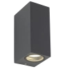 Naścienna lampa zewnętrzna Axis 10970 prostokątna IP44 szary