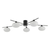 Sufitowa lampa do sypialni Jasper JAS5422 molekuły białe czarne