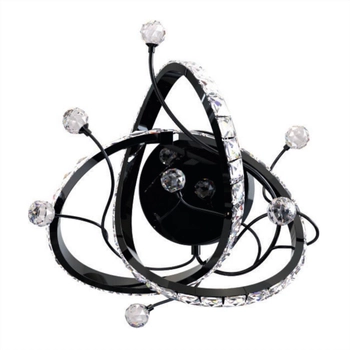 Kryształowy kinkiet ścienny Maia MB3481-1-3BCT LED 11W zmienna barwa czarny